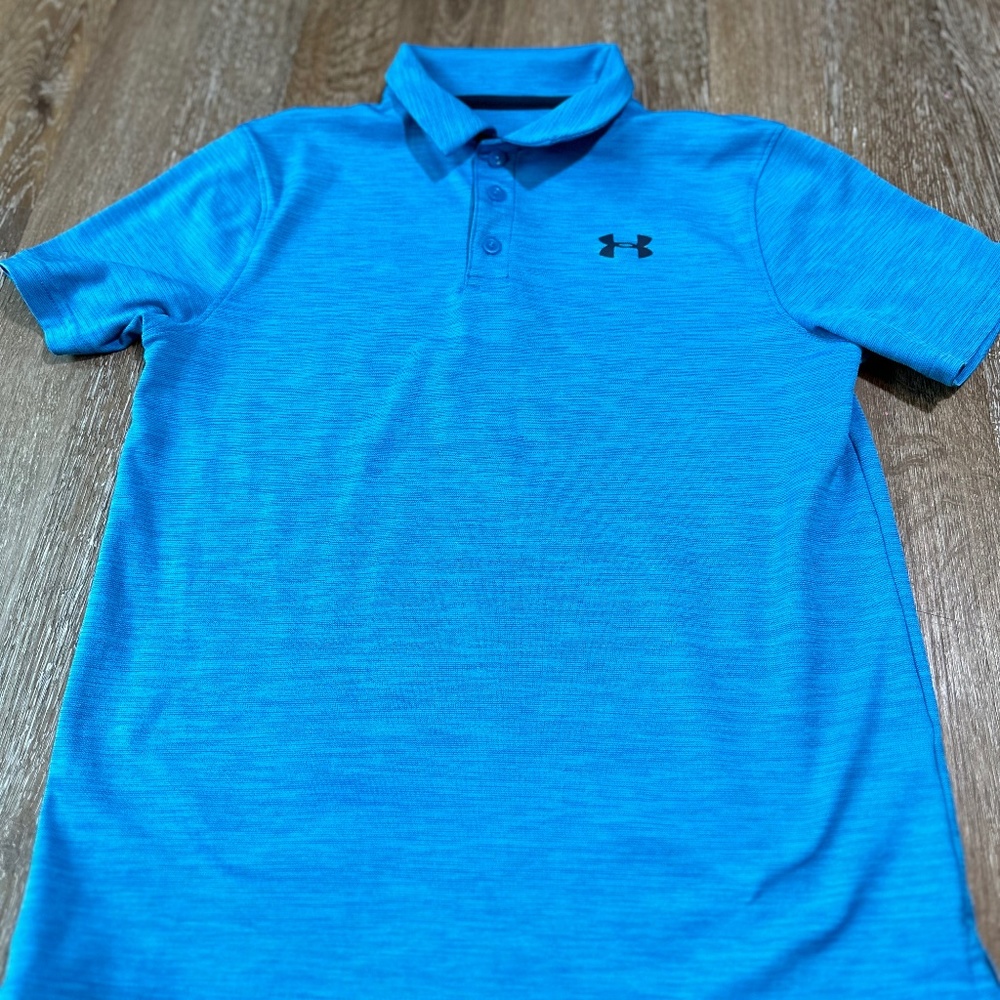 Boy's Blue Under Armour Polo